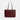 Coach Station Tote Bag Gold Maroon