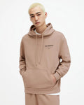 ALL SAINTS TOFFEE TAUPE UNDERGROUND OVERHEAD HOODIE