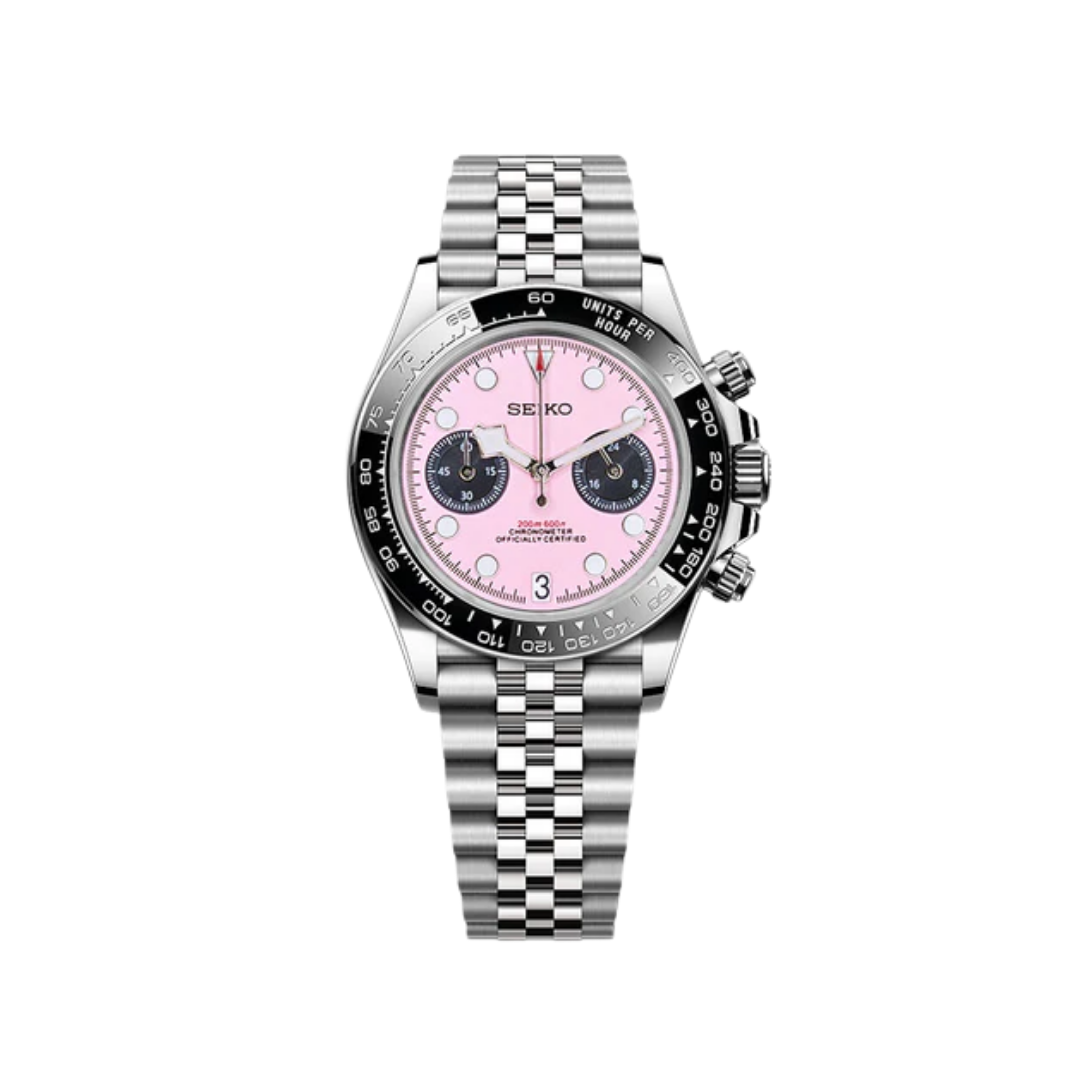 Seiko Mod Black Bay Pink