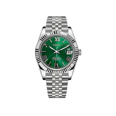 Seiko Mod Oyst Green Roman