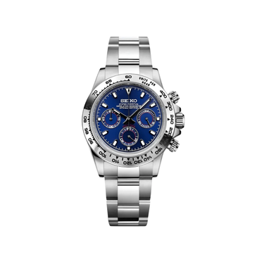 SEIKO MOD Datejust blue steel