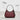 Coach Ergo Bag With Woven Checkerboard In Repurposed Leather Oxblood Strawberry Haze