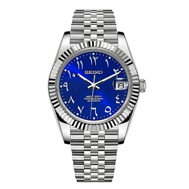 Seiko mod Oyst Royal Blue Arabic