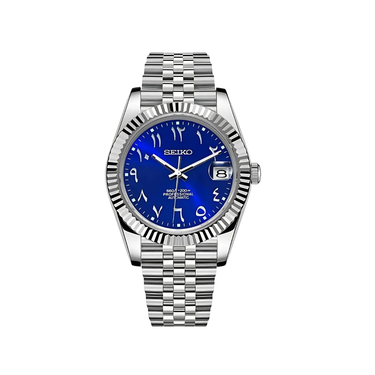 Seiko mod Oyst Royal Blue Arabic