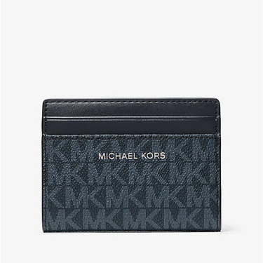 Black Michael Kors wallet on a white background