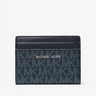 Black Michael Kors wallet on a white background