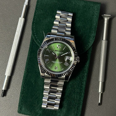 Seiko Mod Oyst Green Roman