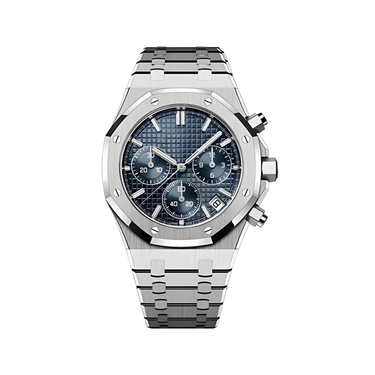 Seiko Mod Royal Oak Chrono Blue