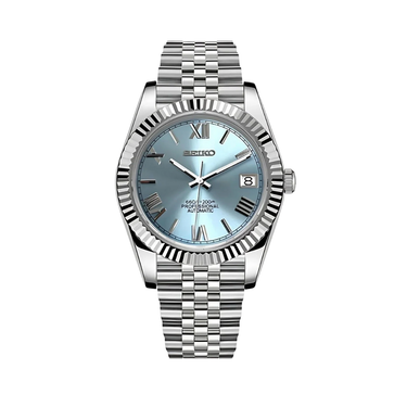 Seiko mod Oyst Ice Blue Roman
