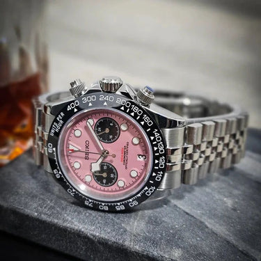 SEIKO MOD Black Bay Pink
