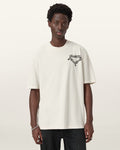 All Saints Drip Short Sleeve Oversized T-Shirt