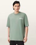All Saints Odyssey Oversized Short Sleeve Crew T-Shirt