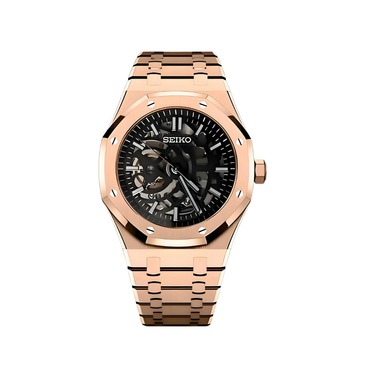 Seiko Mod Oak Rosegold Skeleton