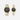 Fossil His and Her Chronograph Black Dial Gold-Tone Stainless Steel Watch Gift Set