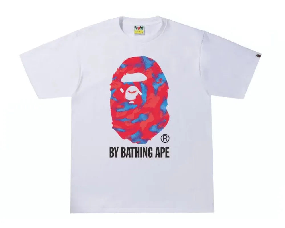 BAPE Stroke Camo Tee White
