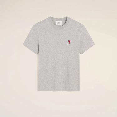 Ami Grey Cotton Ami de Coeur T-Shirt