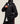 Women's Gymshark Covered Longline Zip Up Hoodie Black