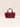 Mini Puffy Tote Keychain - Merlot