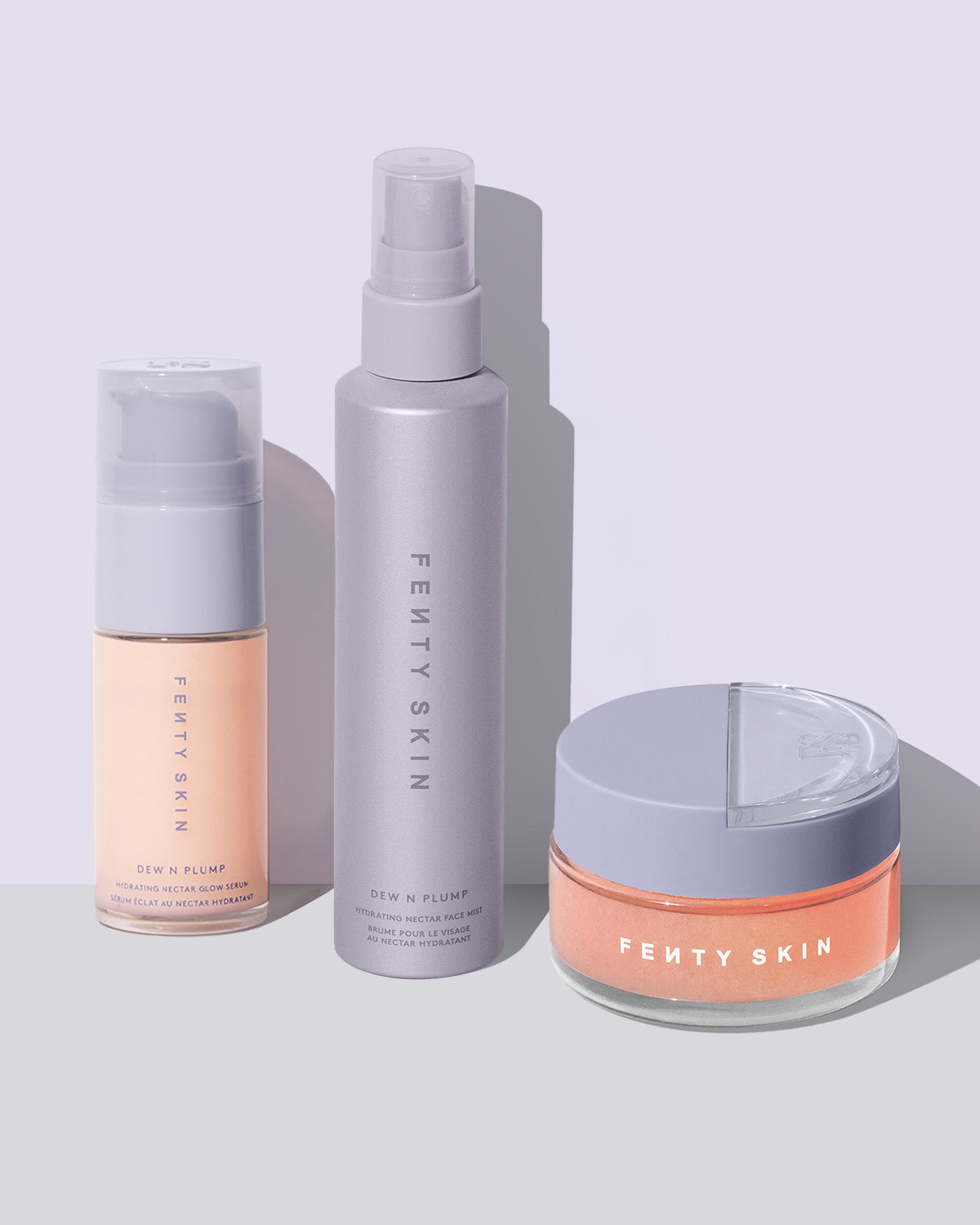 Fenty Skin Dew N Plump Trio: Dew N Plump Face Mist, Serum + Slushie Mask