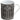 Hermes Mug H Deco No.2 Black/White