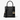 Black handbag with gold accents and Michael Kors logo on a white background