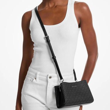 Michael Kors Ruthie Small Signature Logo Crossbody Bag Black