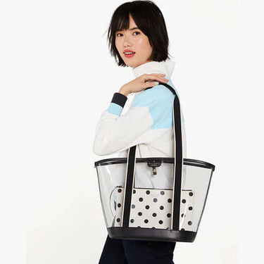 Kate Spade Clare See Through Tote Black Multi