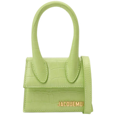 Jacquemus Le Chiquito Croc Embossed Light Green