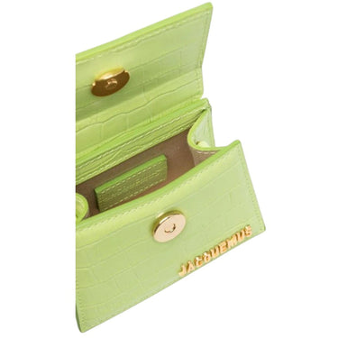 Jacquemus Le Chiquito Croc Embossed Light Green