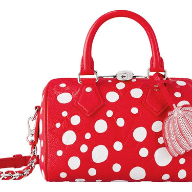 Louis Vuitton X Yayoi Kusama Speedy Bandouliere 20 Red/White