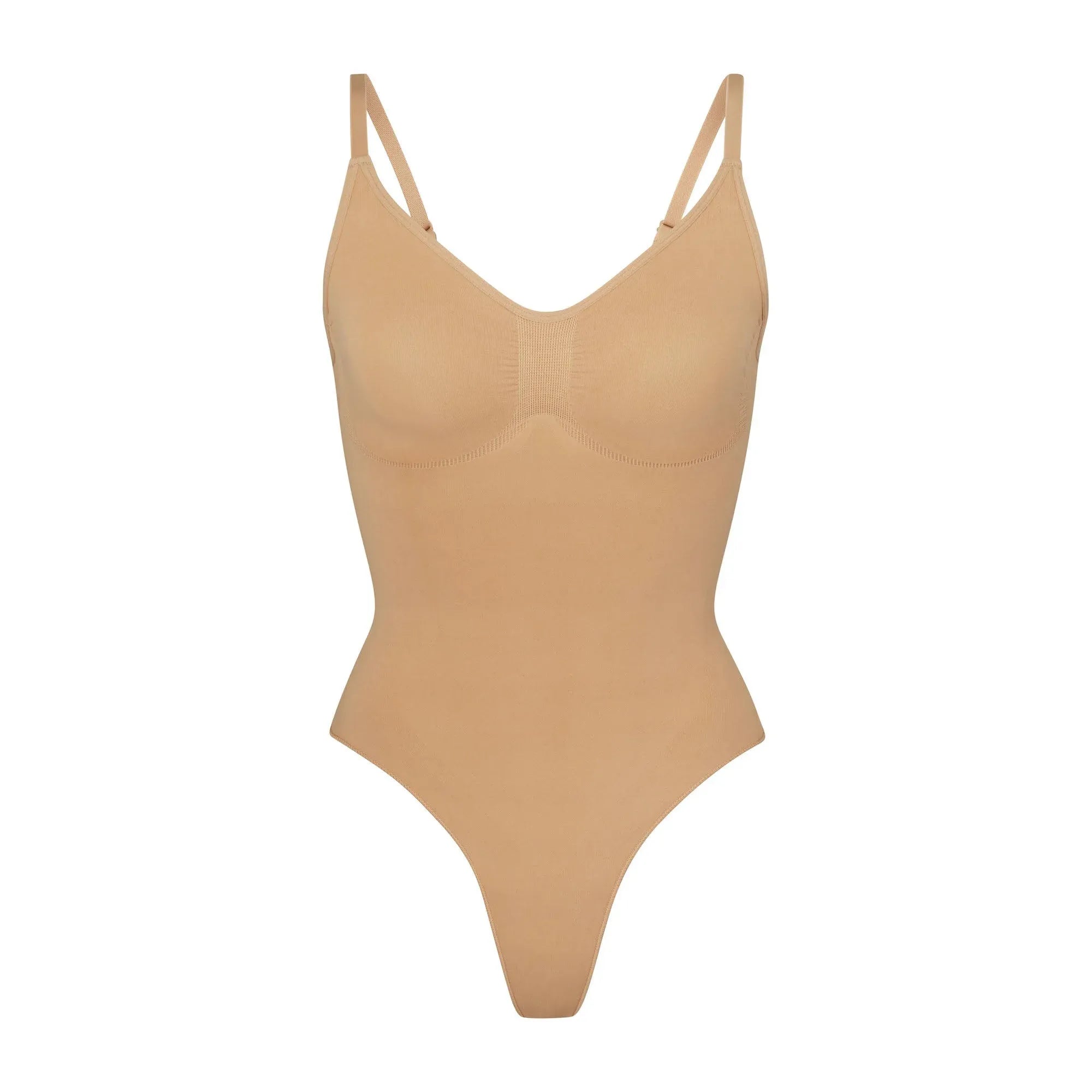 Skims Seamless Sculpt Thong Bodysuit Ochre