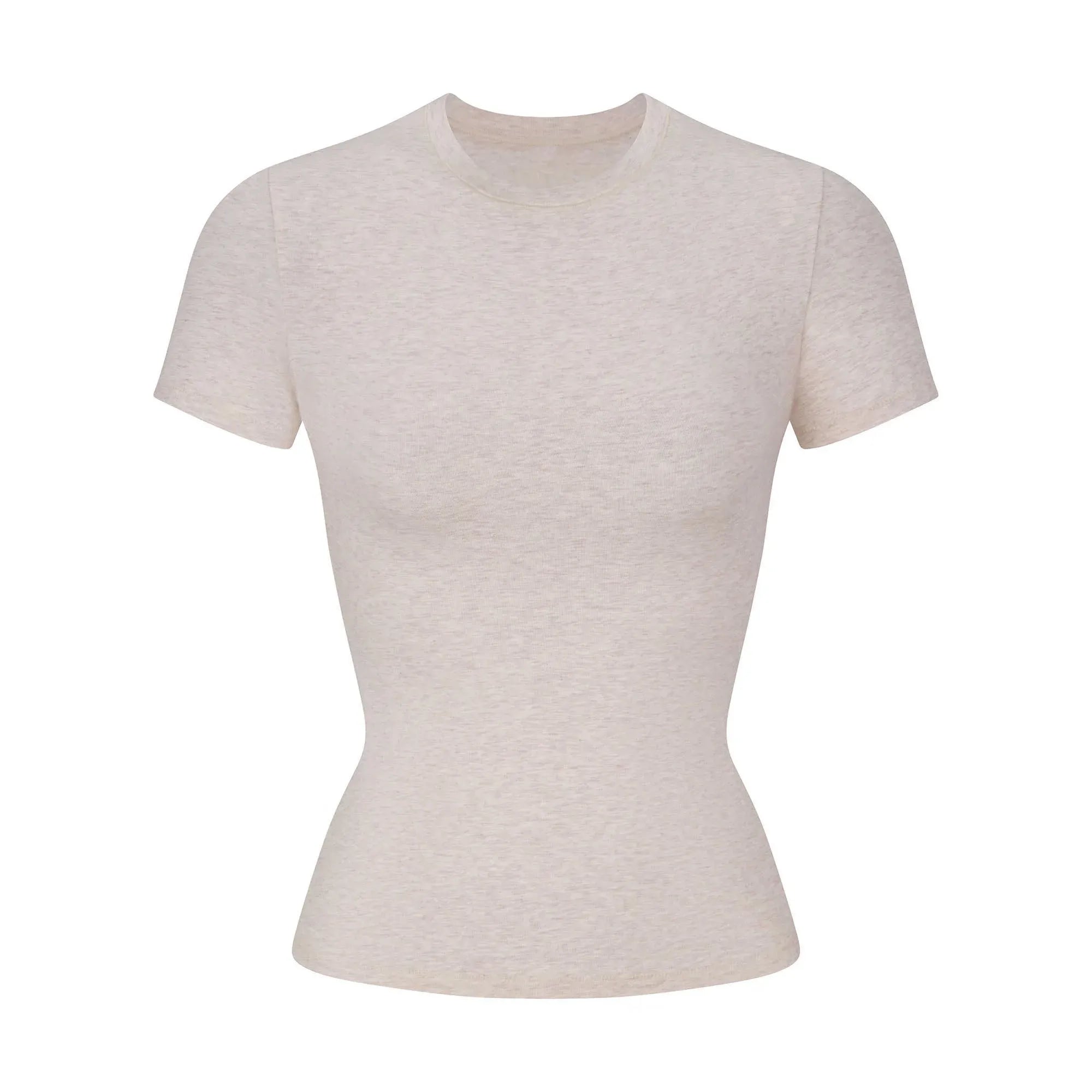 Skims Cotton Jersey T-shirt Heather Oatmeal