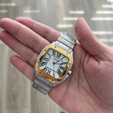 SEIKO MOD SANTOS GOLD / SILVER