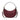Kate Spade Nova Floral Applique Crescent Shoulder Bag Dark Merlot