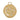 Coach Gemini Coin Pendant Necklace Gold