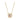Coach Open Circle Stone Necklace Gold