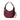 Kate Spade Nova Floral Applique Crescent Shoulder Bag Dark Merlot