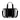 Kate Spade Kip Clear Small Tote Black