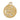 Coach Aquarius Coin Pendant Necklace Gold