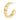Coach Rivet Chain Hoop Earrings Gold