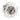 Coach Open Circle Stone Stud Earrings Silver
