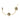 Coach Tea Rose Station Necklace Gold