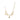 Coach Iconic Charm Chain Necklace Plated Brass-Gold