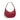 Kate Spade Nova Textured Patent Leather Small Crescent Shoulder Bag Red Jam