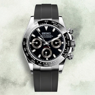 SEIKO MOD DAYTONA BLACK