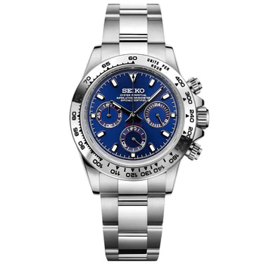 SEIKO MOD Datejust blue steel