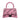 Balenciaga Hourglass Xs Handbag With Chain And Allover Logo Rhinestones Pink/Black