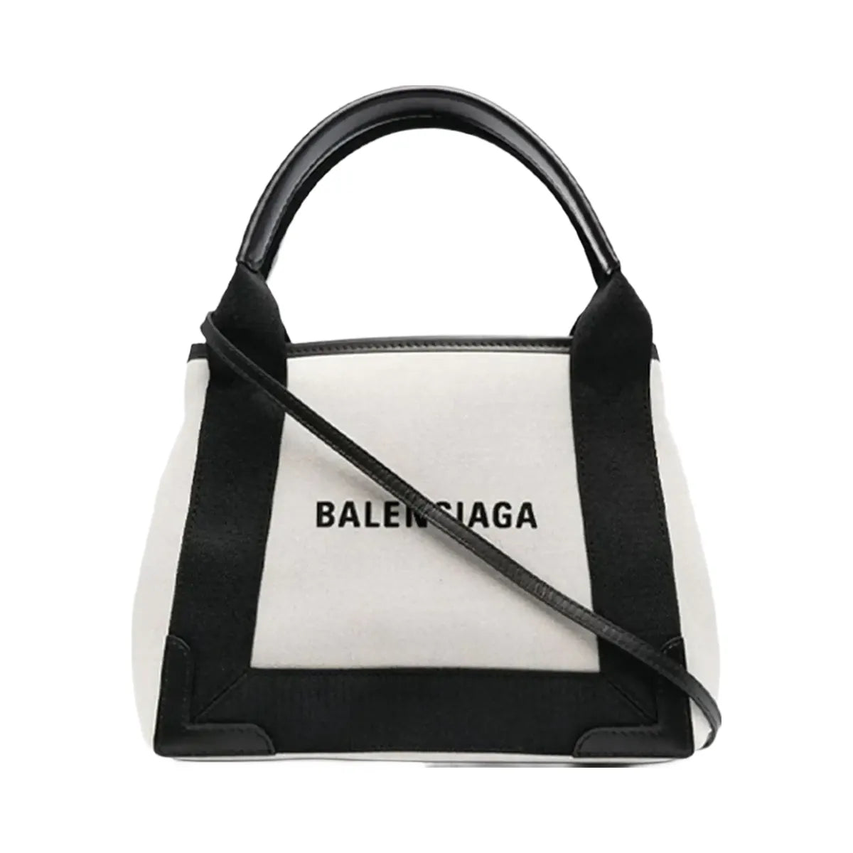 Balenciaga Navy Cabas Tote Bag Xs Light Beige Black