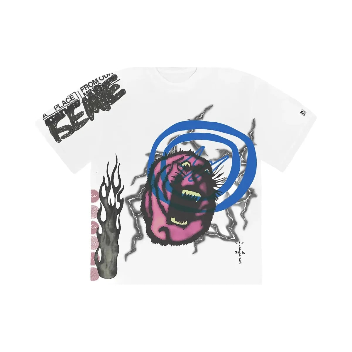 Cactus Jack Mens Cactus Jack By Travis Scott For Fragment Sunrise T-Shirt