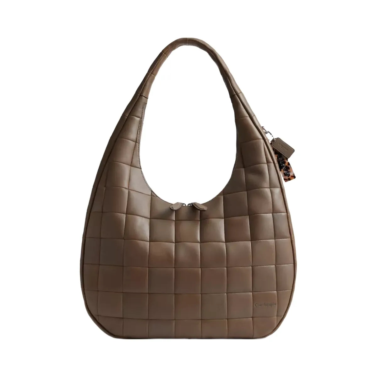 Coach Alter/Ego Large Crescent Shoulder Bag In Upcrafted Leather in Dark Stone